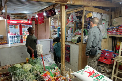 Laden im Township von Knysna